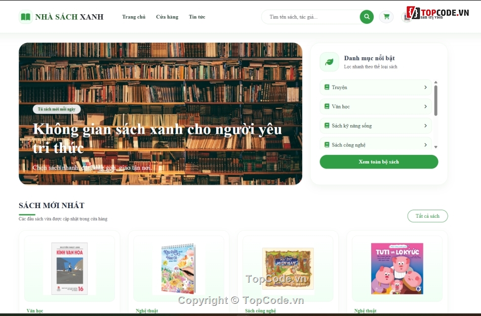 Website bán hàng trực tuyến,sách bán,bán
